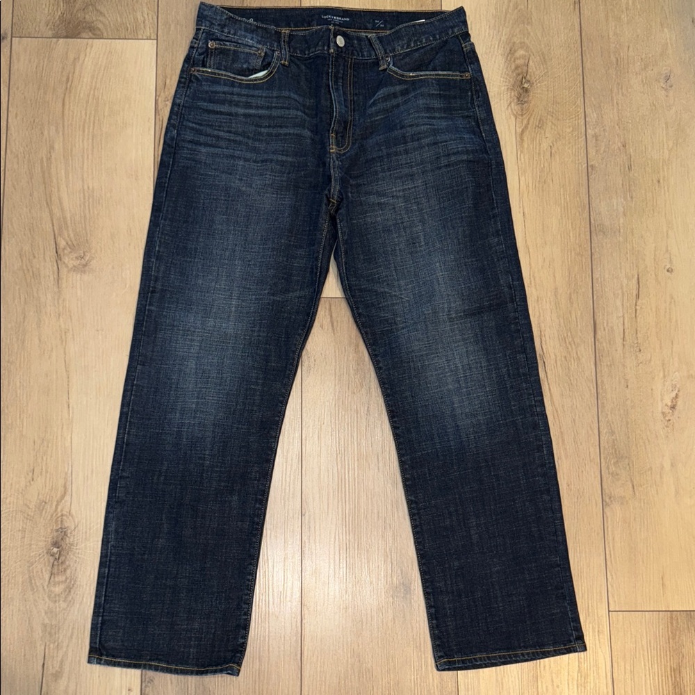 Lucky Brand Men's Deep Indigo classic straight Jeans